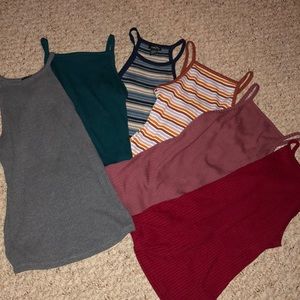 High-neck striped tanks PRICE FOR ALL